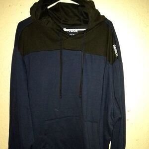 Reebok Men's Black and Blue Hoodie